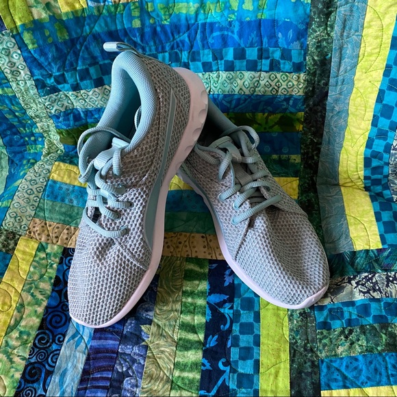 puma mint green trainers